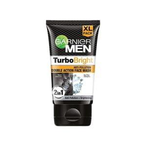 Garnier Men Turbo Bright Double Action Charcoal Face Wash Garnier ka face wash lagane ke fayde